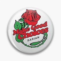 Bailey Sarian Merch Rose Tee Pin