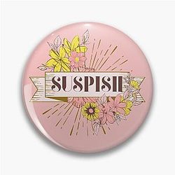 Suspish Vintage Flower Drawing Bailey Sarian Pin