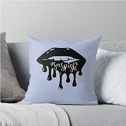 Bailey Sarian Suspicious Throw Pillow
