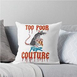 Too Poor for Couture - Bailey Sarian Throw Pillow