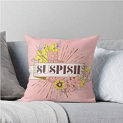 Suspish Vintage Flower Drawing Bailey Sarian Throw Pillow