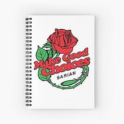 Bailey Sarian Rose Tee Notebook