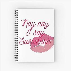 Bailey Sarian Suspicious Spiral Notebook