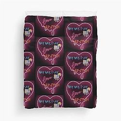 Bailey Sarian - Suspicions - Unicorn Duvet Cover