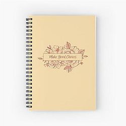 Make Good Choices Bailey Sarian Inspired Merch Classic Spiral Notebook