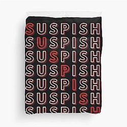 Suspicious Crime Story Duvet Cover