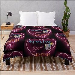 Bailey Sarian - Suspishion - Unicorn Throw Blanket