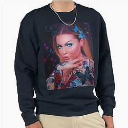 Bailey Sarian Oil Portrait Painting Cartoon Funny Hoodie