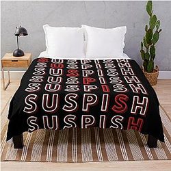Suspish Crime Story Design Throw Blanket Version 2 - Bailey Sarian
