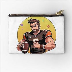 Cartoon Baker Mayfield Zipper Pouch