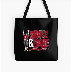 Tampa Bay Buccaneers Baker Mayfield Shake And Bake All Over Print Tote Bag