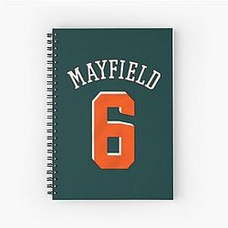 Baker Mayfield 96 Page Spiral Notebook
