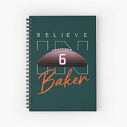 Baker Mayfield Spiral Notebook