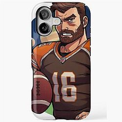 Cartoon Baker Mayfield Type iPhone Tough Case