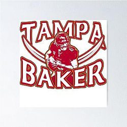 Baker Mayfield Tampa Youth Short Sleeve T-Shirt Poster