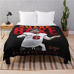 Baker Mayfield Shake Bake Throw Blanket
