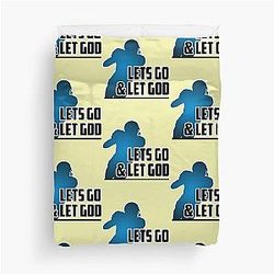Let's go Baker Mayfield Quote Duvet Cover