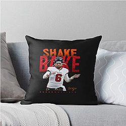 Baker Mayfield Shake Bake Throw Pillow