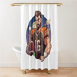 Cartoon Baker Mayfield Shower Curtain