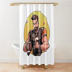 Cartoon Baker Mayfield Shower Curtain