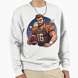 Cartoon Baker Mayfield Pullover Sweatshirt