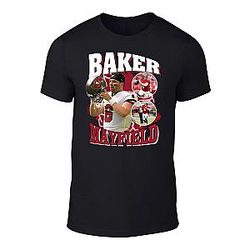 Black Baker Mayfield Bootleg Style T-Shirt