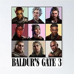 Baldur's Gate Companions Poster