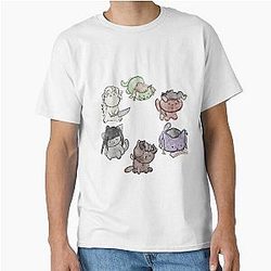 Baldur's Gate 3 Watercolor Cats Classic T-Shirt