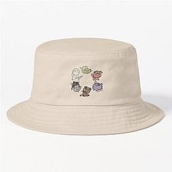 Baldurs Gate 3 Watercolor Cat Bucket Hat