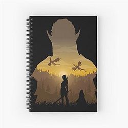 Baldur's Gate 3 - Lae'Zel Negative Illusion Spiral Notebook