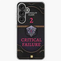 Baldur's Gate Critical Failure for Samsung Galaxy Soft Case