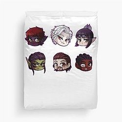 Baldur's Gate game Characters Essential Duvet Cover