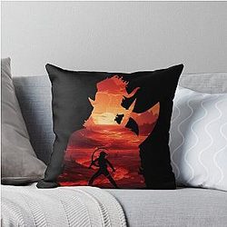 Baldur's Gate 3 - Karlach Negative Illusion Throw Pillow