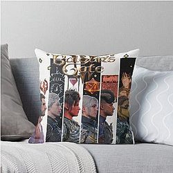 Baldur's Gate 3 DND T-shirt Throw Pillow