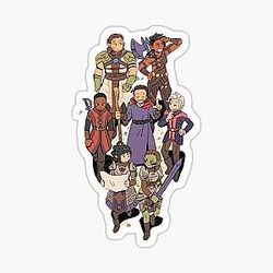 Baldur's Gate Companions Sticker