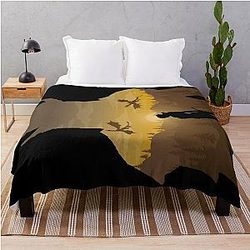 Baldur's Gate 3 - Lae'Zel Negative Illusion Throw Blanket