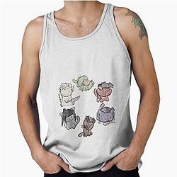 Baldur's Gate 3 Watercolor Cats Tank Top
