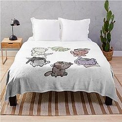 Baldur's Gate 3 Cats Throw Blanket