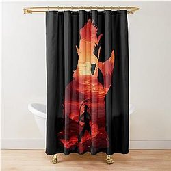 Baldur's Gate 3 - Karlach Negative Illusion Shower Curtain