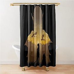 Baldur's Gate 3 - Lae'zel Negative Illusion Shower Curtain