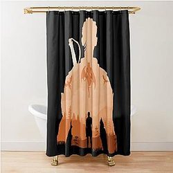 Baldur's Gate 3 - Wyll Negative Illusion Shower Curtain