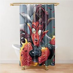 Baldur's Gate 3 - Karlach Shower Curtain