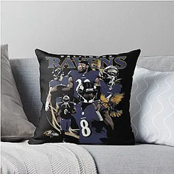 Art Baltimore Ravens Throw Pillow
