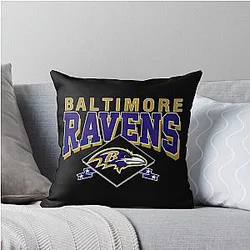 Art Baltimore Ravens Throw Pillow