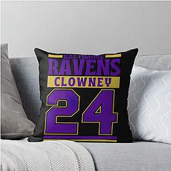 Art Baltimore Ravens Throw Pillow