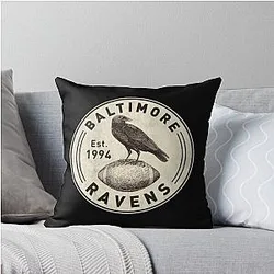 Art Baltimore Ravens Throw Pillow
