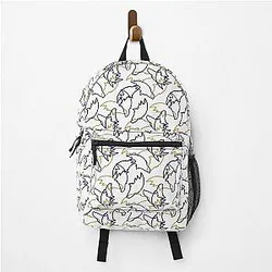 Baltimore Ravens Pattern White Background Backpack