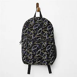 Baltimore Ravens Pattern Black Background Backpack