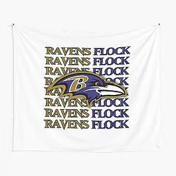 Baltimore Ravens Flock Tapestry