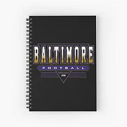 Art Baltimore Ravens Notebook
